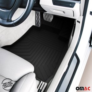 Toyota Corolla Floor Mats - Omac - Rubber 4 Pcs - Black - 2014-2019